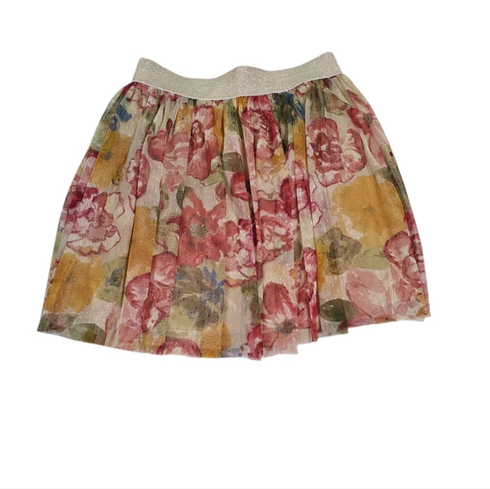 Delia*s Tule Floral  Skirt  Sz L EUC